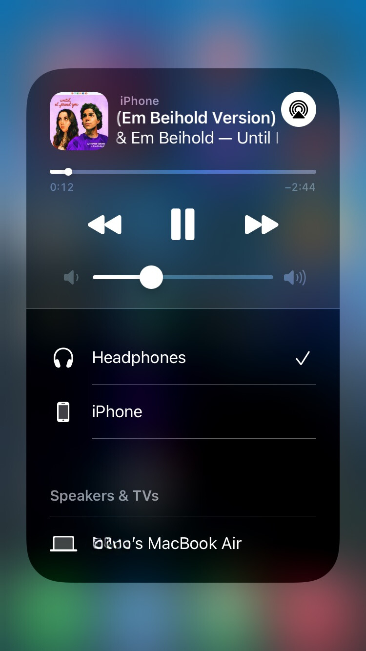 switching speaker from iPhone to desire output source speaker